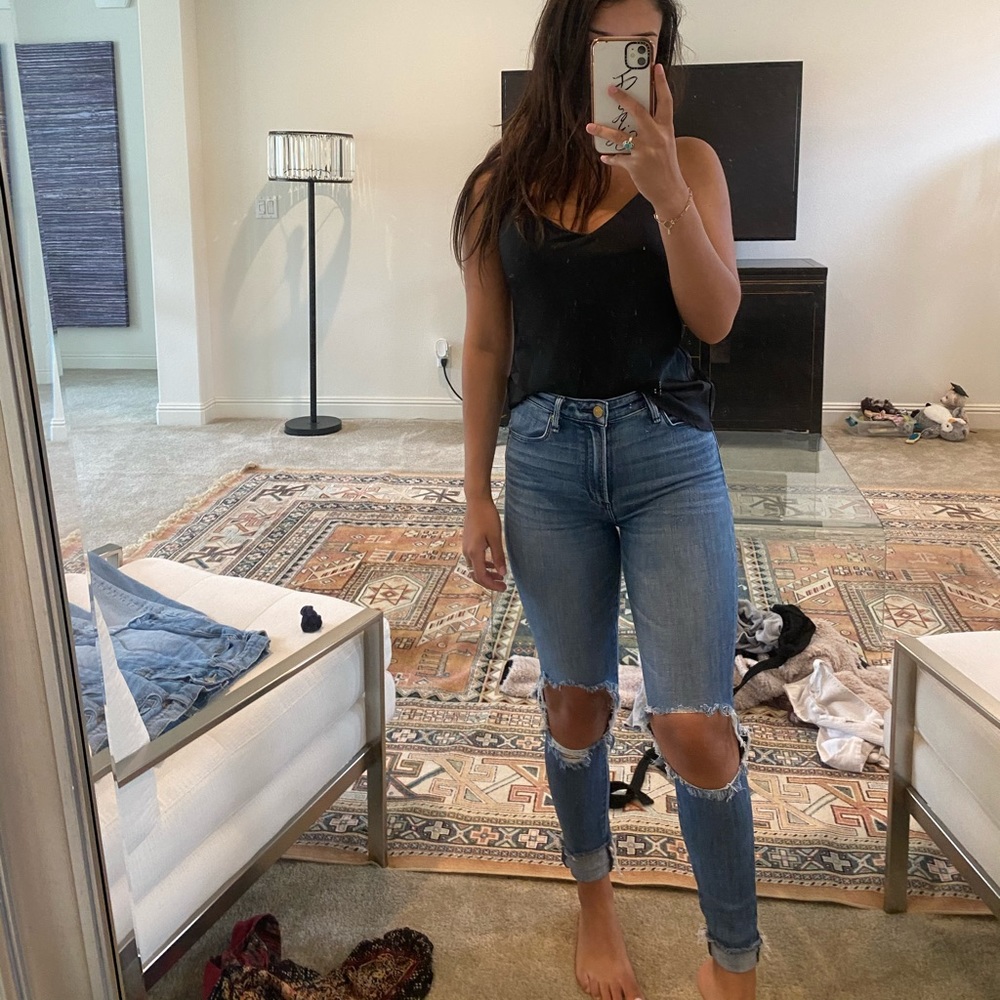 Abercrombie & Fitch highrise stretch denim jeans